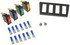 86923 by DORMAN - Electrical Switches - Multiple Rocker Kit Red, Blue, Amber And Green