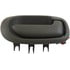 93276 by DORMAN - Interior Door Handle Rear Right Without Keyhole Gray