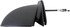 955-397 by DORMAN - Side View Mirror - Left, Manual Black