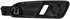 96589 by DORMAN - Interior Door Handle Rear Right Silver And Black