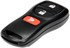 99131 by DORMAN - Keyless Entry Remote 3 Button