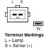 93095 by DELCO REMY - Alternator - Refrigeration, 12V, 65A, M6X1.0 B+ Output Terminal, Counterclockwise