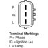 93098 by DELCO REMY - Alternator - Refrigeration, 12V, 60A, M6X1.0 B+ Output Terminal, Clockwise