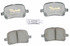 Raybestos ATD707C Disc Brake Pad Set Brake Parts Inc Raybestos AT Overstock Ceramic Disc Brake Pad Set