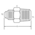 Dayco 146465 Hydraulic Coupling / Adapter 04MP-04MA