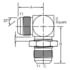 Dayco 144604 Hydraulic Coupling / Adapter 10MJ-10MJBH90