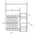 Dayco 145016 Hydraulic Coupling / Adapter 32MP-20FFB