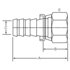 Dayco 123375 Hydraulic Coupling / Adapter PO06-06FJ