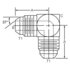 Dayco 144055 Hydraulic Coupling / Adapter 04MJ-04MJ90