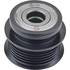 206-24029 by J&N - Pulley 6-Grooves, Decoupler, 0.55" / 14mm ID, 2.54" / 64.6mm OD