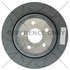 126.58009 by CENTRIC - Centric Premium OE Style Slotted Brake Rotor