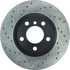 127.34095CR by CENTRIC - Sportstop Cryo Drilled & Slotted Rotor, Right