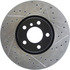 Centric 127.34096CL Disc Brake Rotor Sportstop Cryo Drilled & Slotted Rotor, Left