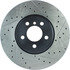Centric 127.34112L Disc Brake Rotor Slotted Drilled Rotor
