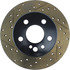 127.35022R by CENTRIC - Slotted Drilled Rotor