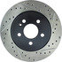 127.35036L by CENTRIC - Slotted Drilled Rotor