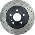 127.35036R by CENTRIC - Slotted Drilled Rotor