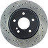 127.35048R by CENTRIC - Slotted Drilled Rotor