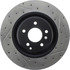 127.35052L by CENTRIC - Slotted Drilled Rotor
