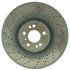 127.35136 by CENTRIC - Centric Premium OE Style Drilled and Slotted Brake Rotor