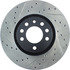 Centric 127.38014R Disc Brake Rotor Slotted Drilled Rotor