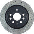 127.38019R by CENTRIC - Slotted Drilled Rotor