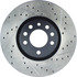 127.38020L by CENTRIC - Slotted Drilled Rotor