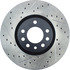 127.38020R by CENTRIC - Slotted Drilled Rotor