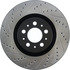 127.39035R by CENTRIC - Slotted Drilled Rotor