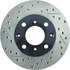 127.40023R by CENTRIC - Slotted Drilled Rotor