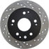 Centric 127.40042CL Disc Brake Rotor Sportstop Cryo Drilled & Slotted Rotor, Left