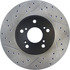 127.40046R by CENTRIC - Slotted Drilled Rotor