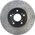 Centric 127.40046CR Disc Brake Rotor Sportstop Cryo Drilled & Slotted Rotor, Right