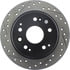 Centric 127.40047CR Disc Brake Rotor Sportstop Cryo Drilled & Slotted Rotor, Right