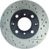 Centric 127.40023CL Disc Brake Rotor Sportstop Cryo Drilled & Slotted Rotor, Left