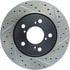 Centric 127.40064CL Disc Brake Rotor Sportstop Cryo Drilled & Slotted Rotor, Left