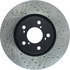Centric 127.40071L Disc Brake Rotor Slotted Drilled Rotor