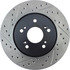 127.40073R by CENTRIC - Slotted Drilled Rotor