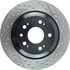 Centric 127.40074CL Disc Brake Rotor Sportstop Cryo Drilled & Slotted Rotor, Left