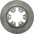 127.42024R by CENTRIC - Slotted Drilled Rotor