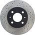 Centric 127.42061R Disc Brake Rotor Slotted Drilled Rotor