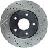 Centric 127.42071L Disc Brake Rotor Slotted Drilled Rotor