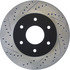 Centric 127.42084R Disc Brake Rotor Slotted Drilled Rotor