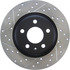 127.33127R by CENTRIC - Slotted Drilled Rotor