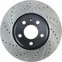 127.33136R by CENTRIC - Slotted Drilled Rotor