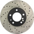 Centric 127.34031CL Disc Brake Rotor Sportstop Cryo Drilled & Slotted Rotor, Left