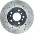 127.34050R by CENTRIC - Slotted Drilled Rotor