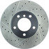 127.34055R by CENTRIC - Slotted Drilled Rotor