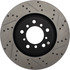 127.34058L by CENTRIC - Slotted Drilled Rotor