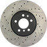 127.34060R by CENTRIC - Slotted Drilled Rotor